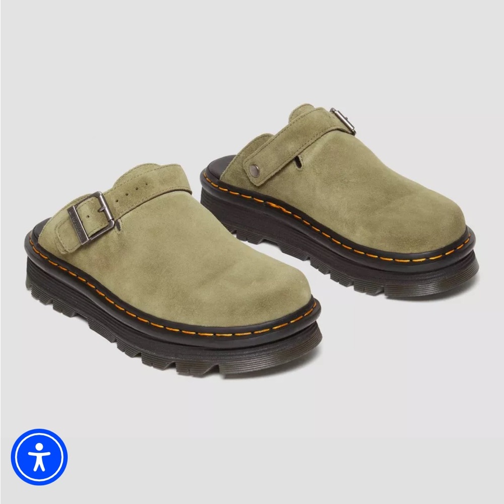 Dr. Martens - ZEBZAG
Suede Slingback Platform Mules